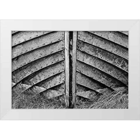 Wooden Hull White Modern Wood Framed Art Print by Ebert, Steffen