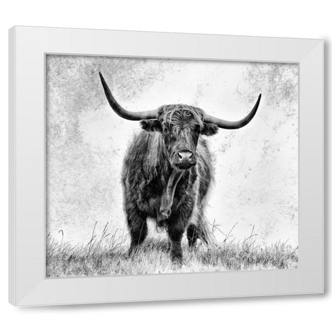 La Force White Modern Wood Framed Art Print by Pecqueux, Stephane