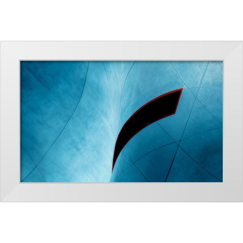 Blind Vision White Modern Wood Framed Art Print by Huybrighs, Marc