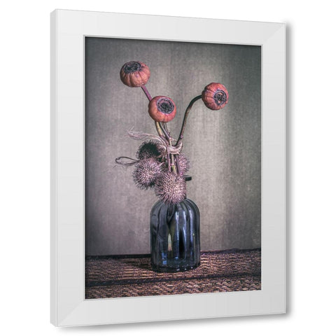 Old Days White Modern Wood Framed Art Print by Kiral, Cicek