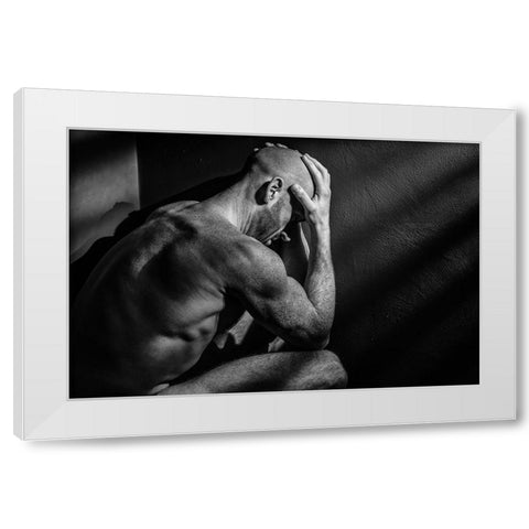 Trapped White Modern Wood Framed Art Print by Dixon, Colin