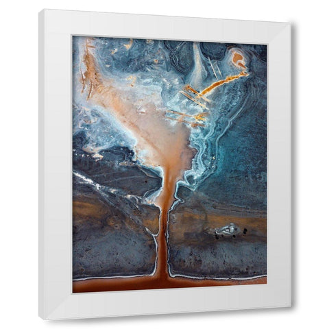 Salt Fields White Modern Wood Framed Art Print by Kravanja, Jure