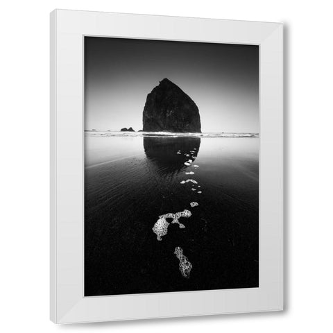 Rock White Modern Wood Framed Art Print by Xu, Tony