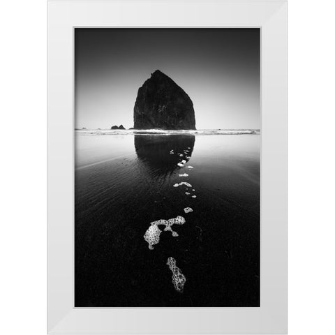 Rock White Modern Wood Framed Art Print by Xu, Tony