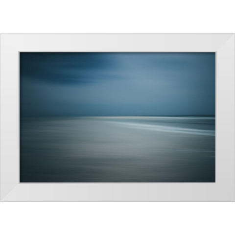 Seascape White Modern Wood Framed Art Print by Wasinger, Renate
