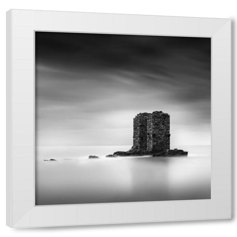 As Time Goes By 027 White Modern Wood Framed Art Print by Digalakis, George