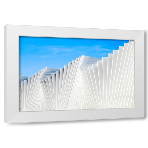 Il Ventaglio White Modern Wood Framed Art Print by Della Latta, Massimo