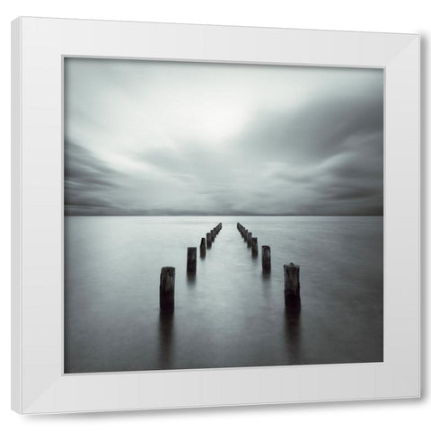 Disappeared White Modern Wood Framed Art Print by Schulz, Alexej