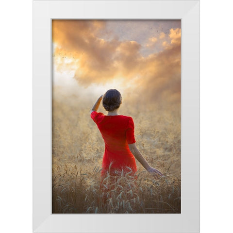 Another Day Coming White Modern Wood Framed Art Print by Neer, Ildiko