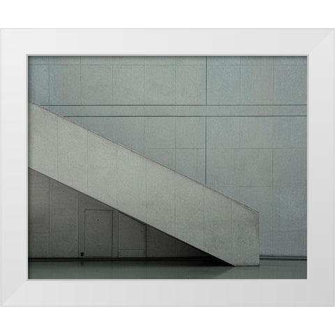 Cite De La Musique White Modern Wood Framed Art Print by Schuster, Inge