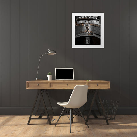 ... Rr White Modern Wood Framed Art Print by Vollrath, Jorg