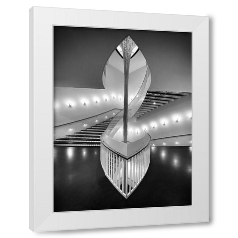 Contemporary Art Museum - Chicago White Modern Wood Framed Art Print by Darby, Rob