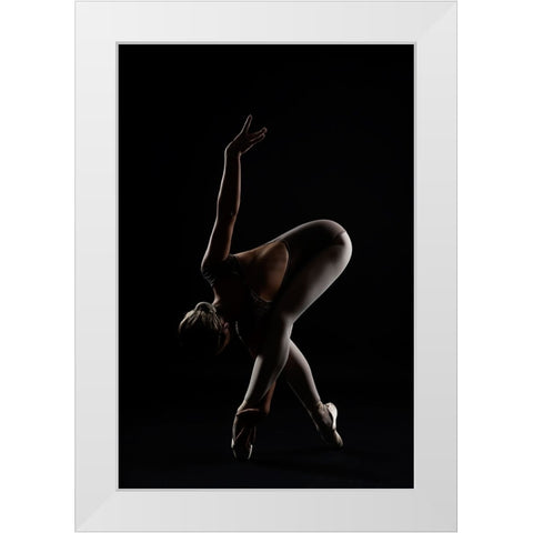 The Bird White Modern Wood Framed Art Print by Alexandr