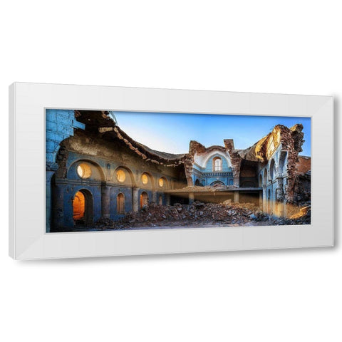 Presence. White Modern Wood Framed Art Print by Salem, Saad