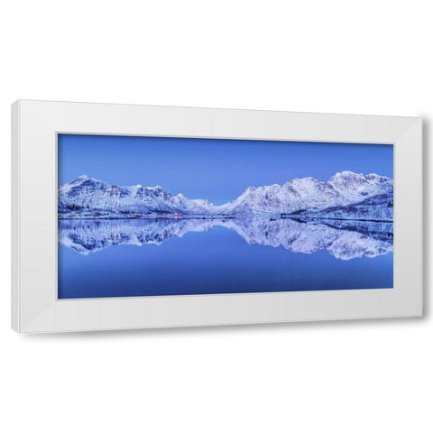 Lofoten Panorama White Modern Wood Framed Art Print by Eisenmann, Ulrike