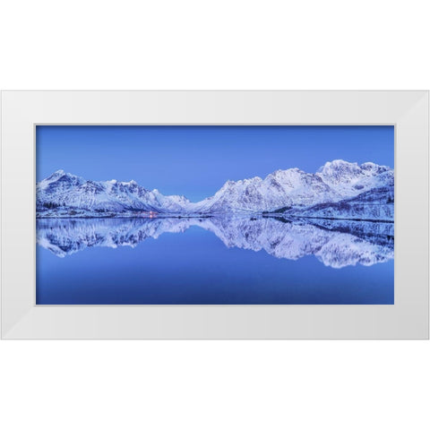 Lofoten Panorama White Modern Wood Framed Art Print by Eisenmann, Ulrike