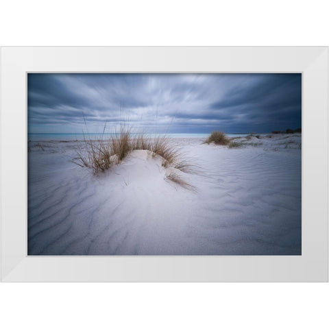 Beach White White Modern Wood Framed Art Print by Colucci, Antonio