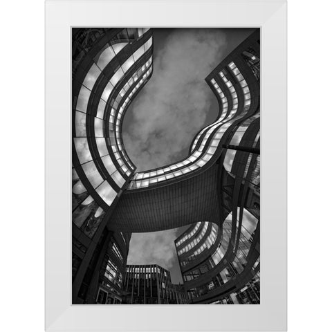 KaÂ–-Bogen White Modern Wood Framed Art Print by Mothes, Wolfgang