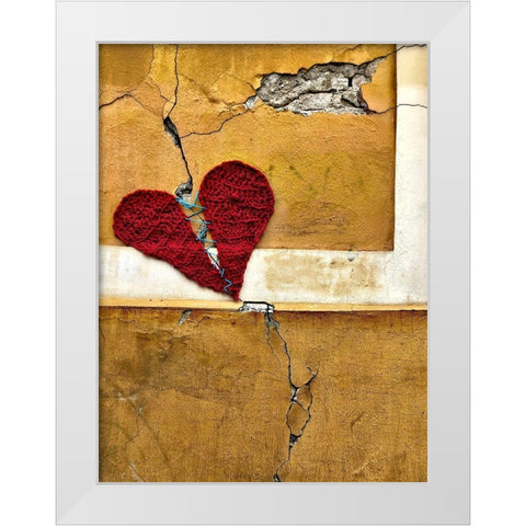 Patch White Modern Wood Framed Art Print by Bencic, Bojan