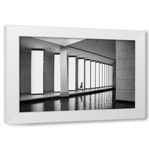 La Fondation Louis Vuitton Paris White Modern Wood Framed Art Print by Schuster, Inge