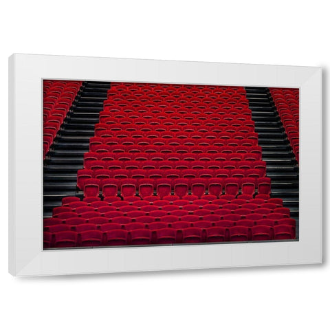 Theater White Modern Wood Framed Art Print by Hawerkamp, Hans-Wolfgang