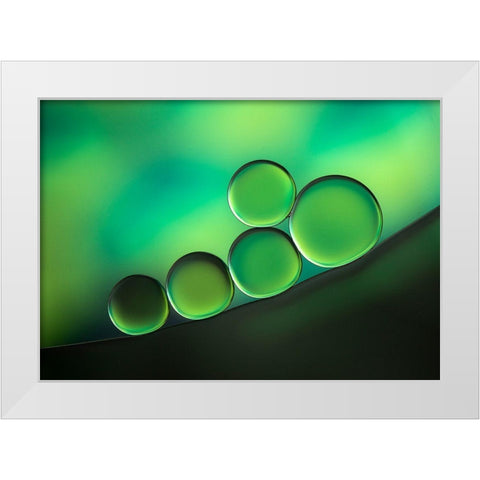 Black Spot White Modern Wood Framed Art Print by Hammer, Jacqueline