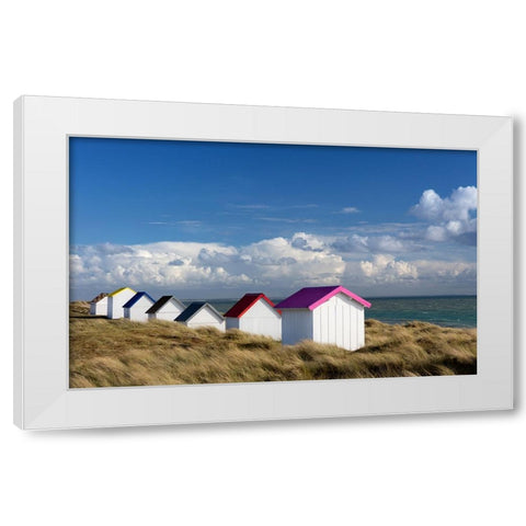 Gouville White Modern Wood Framed Art Print by Regard2