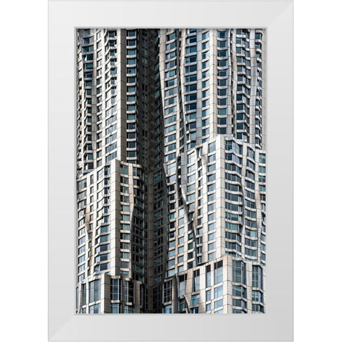 Liquid skysrapper White Modern Wood Framed Art Print by Tagliarino, Marco