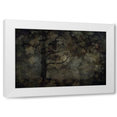 Dark Forest White Modern Wood Framed Art Print by Talen, Nel