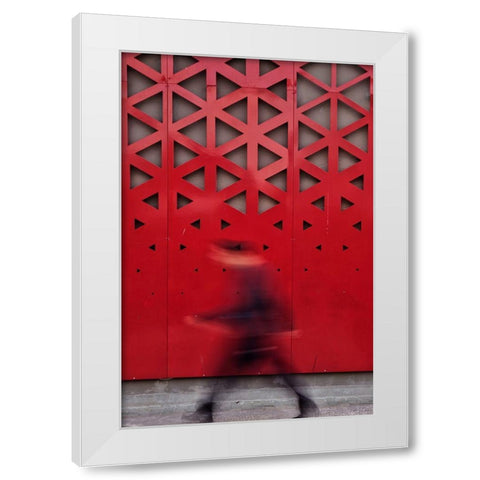 Untitled White Modern Wood Framed Art Print by Ayer, Ali