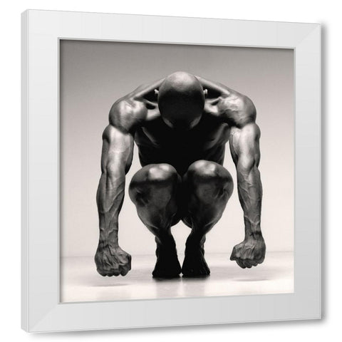Jovan 1 White Modern Wood Framed Art Print by Kustas, Anders
