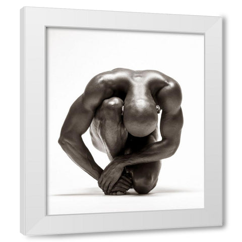 Jovan 4 White Modern Wood Framed Art Print by Kustas, Anders