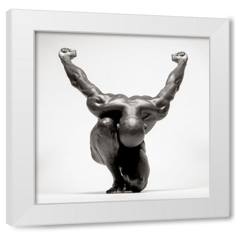 Jovan 6 White Modern Wood Framed Art Print by Kustas, Anders