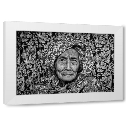 Patterns Of Life White Modern Wood Framed Art Print by Daske, Frank