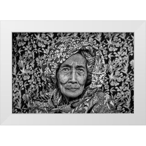 Patterns Of Life White Modern Wood Framed Art Print by Daske, Frank