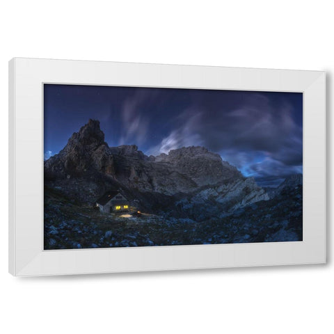 Collado Jermoso White Modern Wood Framed Art Print by Gonzalez, Carlos