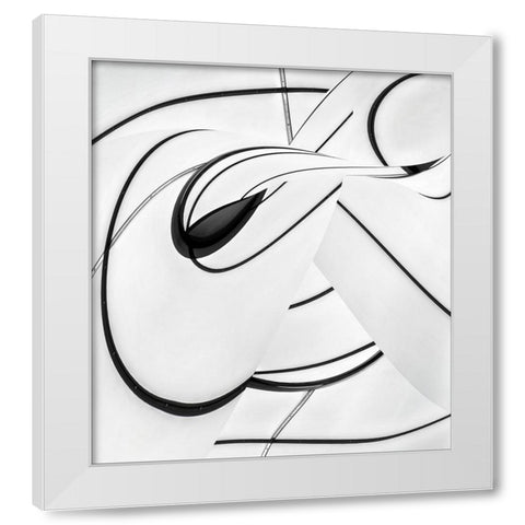 Optimist White Modern Wood Framed Art Print by Claes, Gilbert
