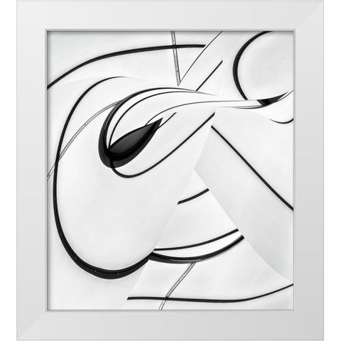 Optimist White Modern Wood Framed Art Print by Claes, Gilbert