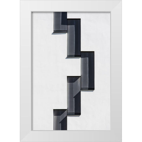 Vienna-Wu-Wien Xiii White Modern Wood Framed Art Print by Tessarolo, Franco