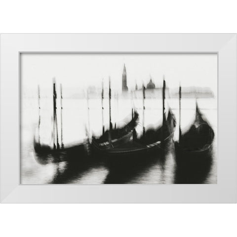 Venice White Modern Wood Framed Art Print by iso66