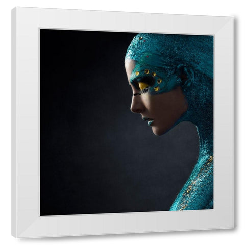 Untitled White Modern Wood Framed Art Print by Sanchez, Alfredo