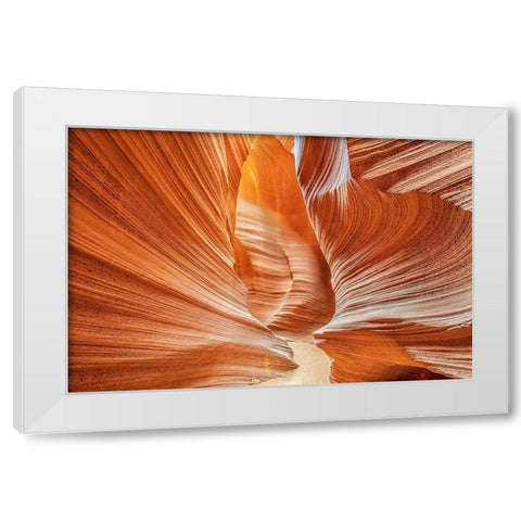 Passage To The Temple White Modern Wood Framed Art Print by C. Sink, Jeffrey