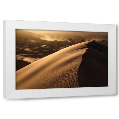 Merzuga White Modern Wood Framed Art Print by Anton, Rostovskiy