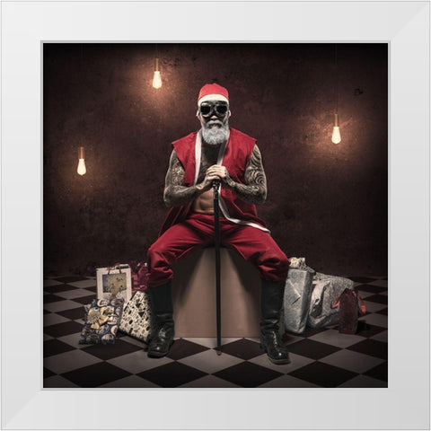 Ready For Takeoff White Modern Wood Framed Art Print by Damsten, Petri