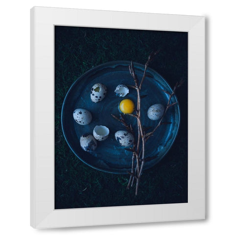 Untitled White Modern Wood Framed Art Print by Karina, Aleksandrova