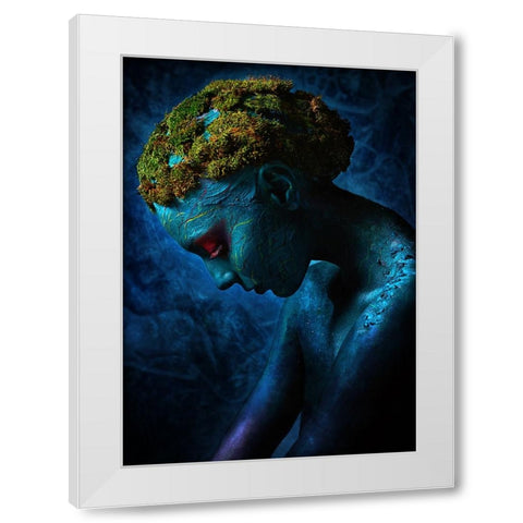Symbiosis III White Modern Wood Framed Art Print by Kovalev, Ivan