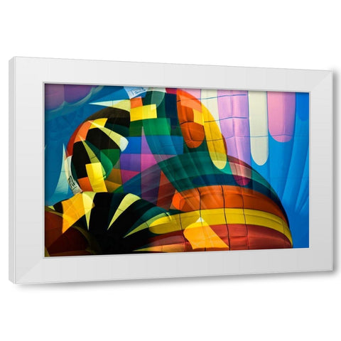 Balloons White Modern Wood Framed Art Print by Berry, Jerry