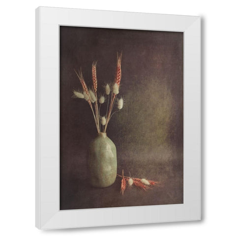 Soft Lines White Modern Wood Framed Art Print by Kiral, Cicek