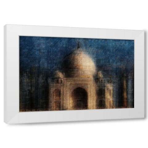Taj Mahal White Modern Wood Framed Art Print by Hawerkamp, Hans-Wolfgang