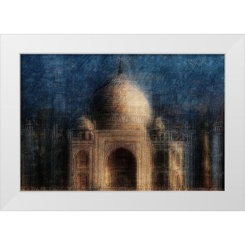Taj Mahal White Modern Wood Framed Art Print by Hawerkamp, Hans-Wolfgang
